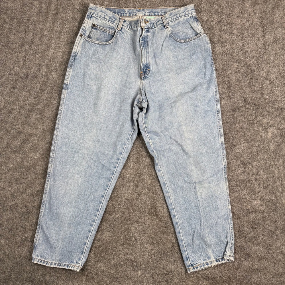 Gitano Jeans Womens Size 16 Short Light Wash Cotton Tapered High Waist Mom Flaw